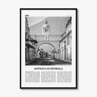 Antigua Guatemala Print Black and White, Antigua Guatemala Wall Art, Antigua Guatemala Poster, Antigua Guatemala Photo, Antigua Wall Décor