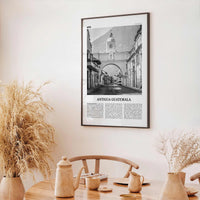 Antigua Guatemala Print Black and White, Antigua Guatemala Wall Art, Antigua Guatemala Poster, Antigua Guatemala Photo, Antigua Wall Décor