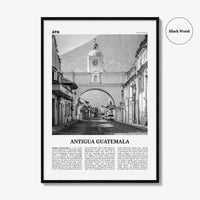 Antigua Guatemala Print Black and White, Antigua Guatemala Wall Art, Antigua Guatemala Poster, Antigua Guatemala Photo, Antigua Wall Décor