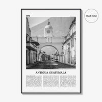 Antigua Guatemala Print Black and White, Antigua Guatemala Wall Art, Antigua Guatemala Poster, Antigua Guatemala Photo, Antigua Wall Décor