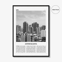 Antofagasta Print Black and White, Antofagasta Wall Art, Antofagasta Poster, Antofagasta Photo, Antofagasta Wall Décor, Antofagasta, Chile