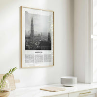 Antwerp Print Black and White, Antwerp Wall Art, Antwerp Poster, Antwerp Photo, Antwerp Wall Décor, Belgium, Antwerpen, Anvers