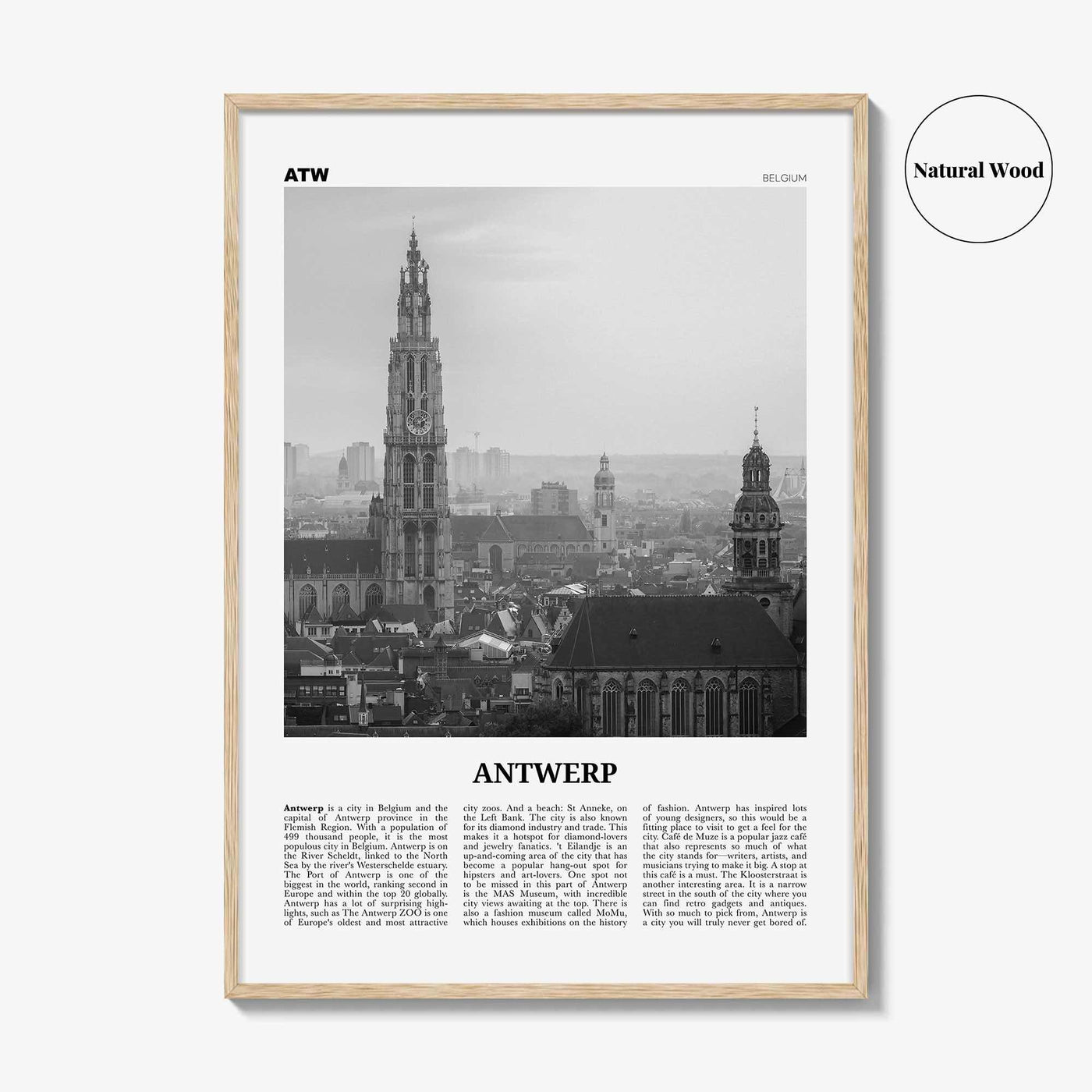 Antwerp Print Black and White, Antwerp Wall Art, Antwerp Poster, Antwerp Photo, Antwerp Wall Décor, Belgium, Antwerpen, Anvers