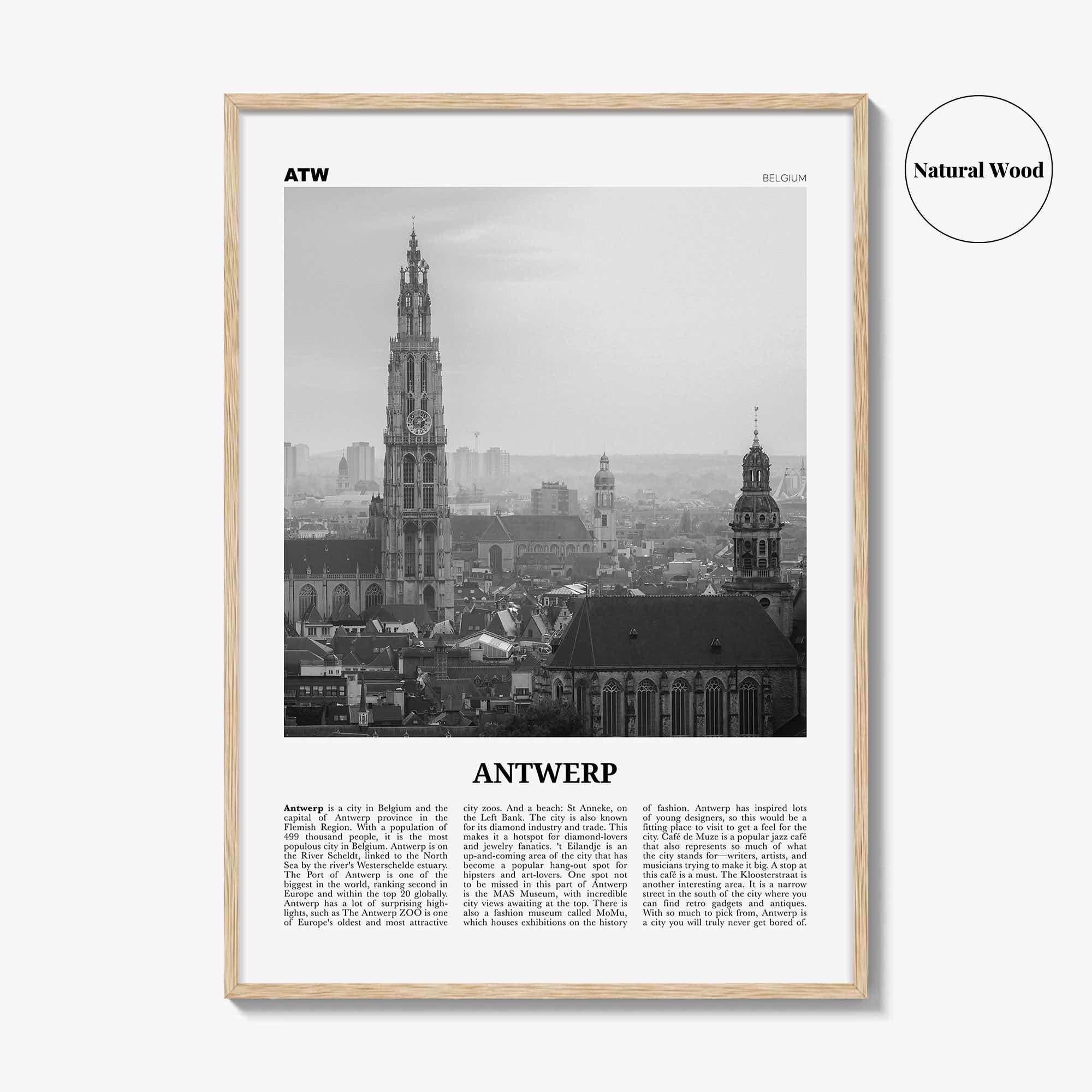 Antwerp Print Black and White, Antwerp Wall Art, Antwerp Poster, Antwerp Photo, Antwerp Wall Décor, Belgium, Antwerpen, Anvers
