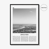 Apollo Bay Print Black and White, Apollo Bay Wall Art, Apollo Bay Poster, Apollo Bay Photo, Apollo Bay Wall Décor, Victoria, Australia
