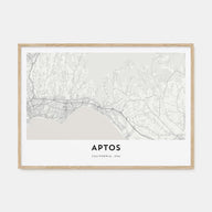 Aptos Map Landscape Poster