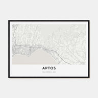 Aptos Map Landscape Poster