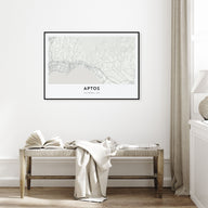 Aptos Map Landscape Poster