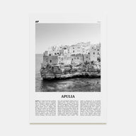 Apulia Travel B&W Poster