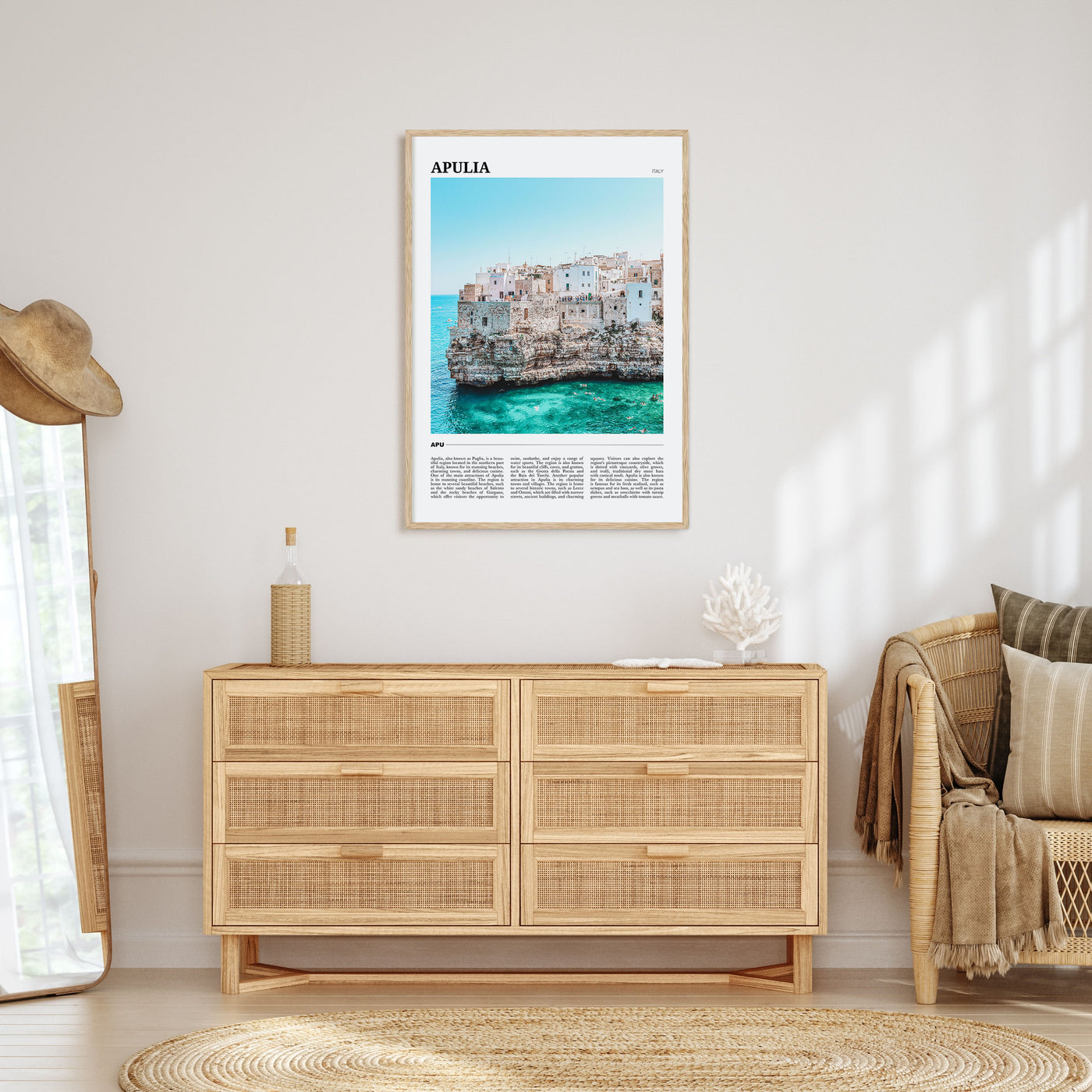 Apulia Travel Color Poster