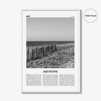 Aquitaine Print Black and White, Aquitaine Wall Art, Aquitaine Poster, Aquitaine Photo, Aquitaine Wall Décor, Aquitaine Map, France