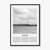 Aracaju Print Black and White, Aracaju Wall Art, Aracaju Poster, Aracaju Photo, Aracaju Wall Décor, Aracaju Map, Brazil