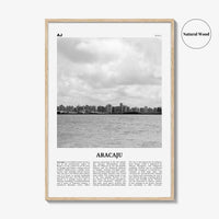 Aracaju Print Black and White, Aracaju Wall Art, Aracaju Poster, Aracaju Photo, Aracaju Wall Décor, Aracaju Map, Brazil