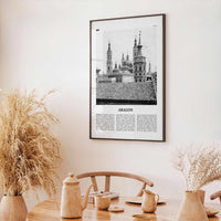 Aragon Print Black and White, Aragon Wall Art, Aragon Poster, Aragon Photo, Aragon Wall Décor, Aragon Map, Spain