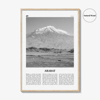 Ararat Print Black and White, Ararat Wall Art, Ararat Poster, Ararat Photo, Ararat Wall Décor, Ararat Map, Turkey
