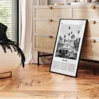 Arcadia Print Black and White, Arcadia Wall Art, Arcadia Poster, Arcadia Photo, Arcadia Map, California, USA, United States