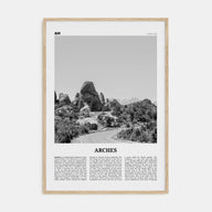 Arches National Park Travel B&W Poster