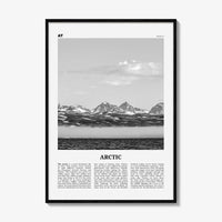 Arctic Print Black and White, Arctic Wall Art, Arctic Poster, Arctic Photo, Arctic Wall Décor, Arctic Map