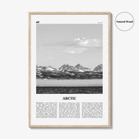 Arctic Print Black and White, Arctic Wall Art, Arctic Poster, Arctic Photo, Arctic Wall Décor, Arctic Map