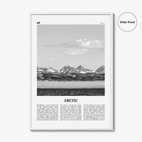Arctic Print Black and White, Arctic Wall Art, Arctic Poster, Arctic Photo, Arctic Wall Décor, Arctic Map