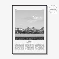 Arctic Print Black and White, Arctic Wall Art, Arctic Poster, Arctic Photo, Arctic Wall Décor, Arctic Map