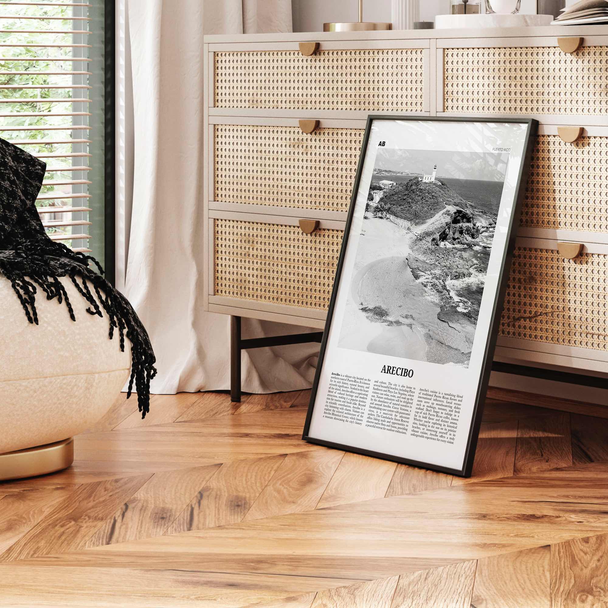 Arecibo Print Black and White No 1, Arecibo Wall Art, Arecibo Poster, Arecibo Photo, Arecibo Wall Décor, Arecibo Map, Puerto Rico