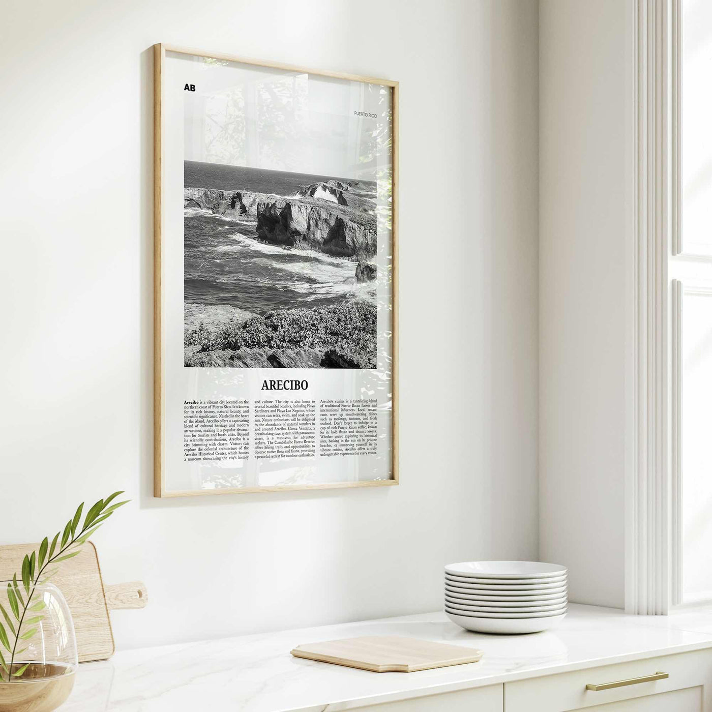 Arecibo Print Black and White No 2, Arecibo Wall Art, Arecibo Poster, Arecibo Photo, Arecibo Wall Décor, Arecibo Map, Puerto Rico