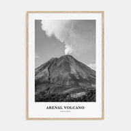Arenal Volcano National Park Portrait B&W Poster