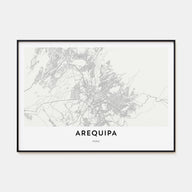Arequipa Map Landscape Poster