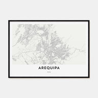 Arequipa Map Landscape Poster