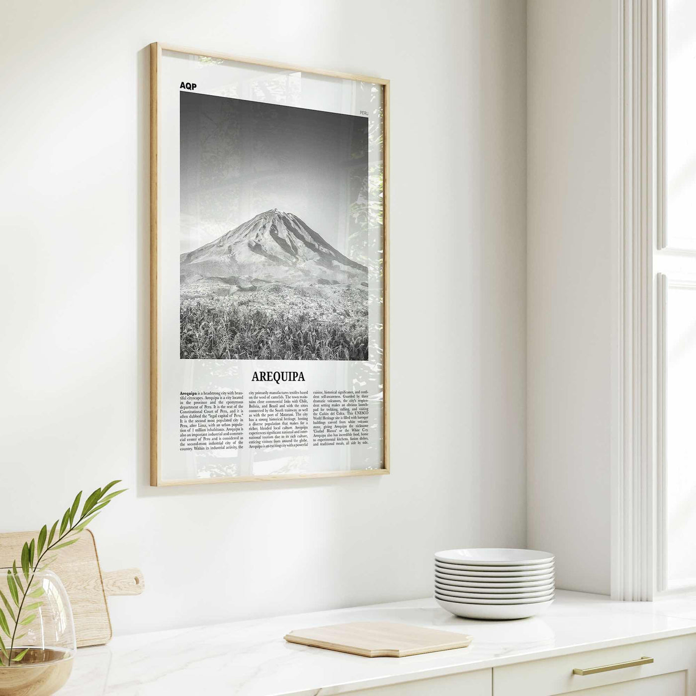 Arequipa Print Black and White, Arequipa Wall Art, Arequipa Poster, Arequipa Photo, Arequipa Wall Decor, Peru, Ariqipa, South America