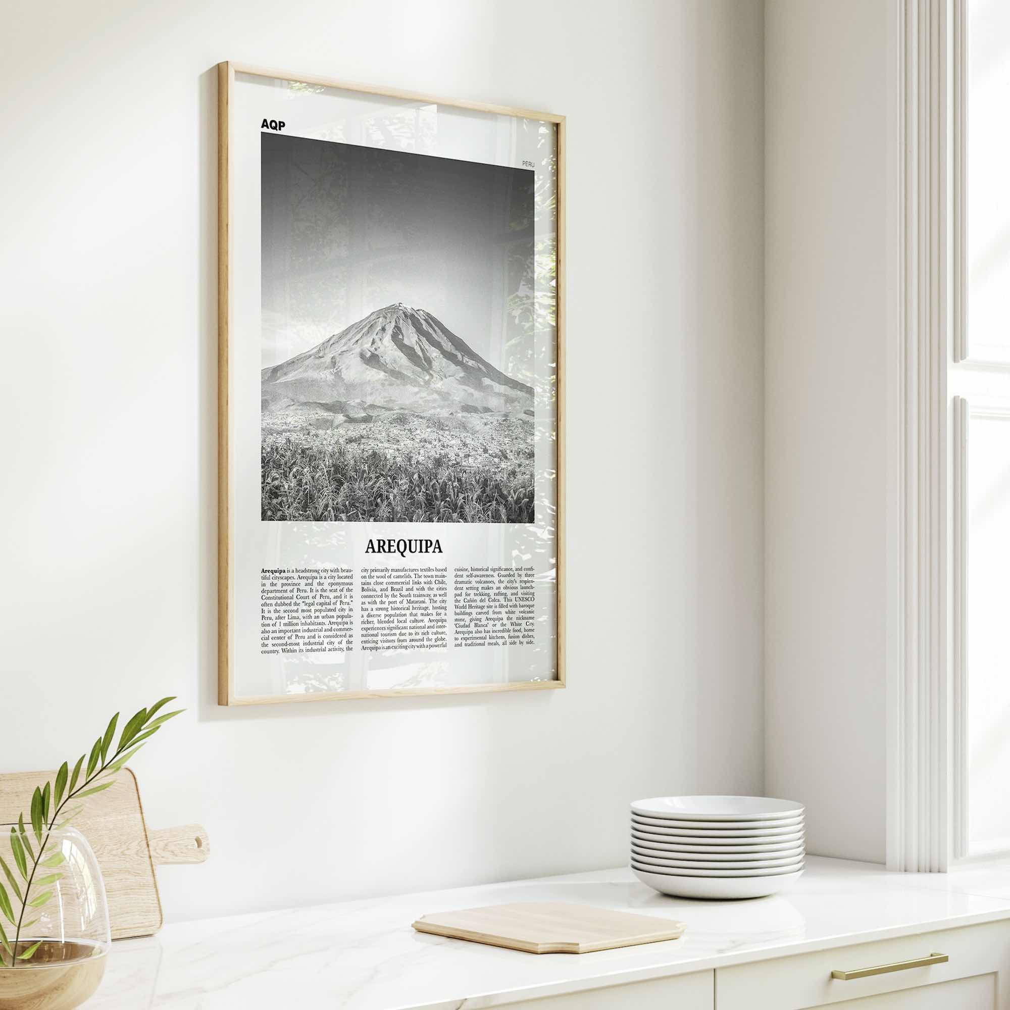 Arequipa Print Black and White, Arequipa Wall Art, Arequipa Poster, Arequipa Photo, Arequipa Wall Decor, Peru, Ariqipa, South America