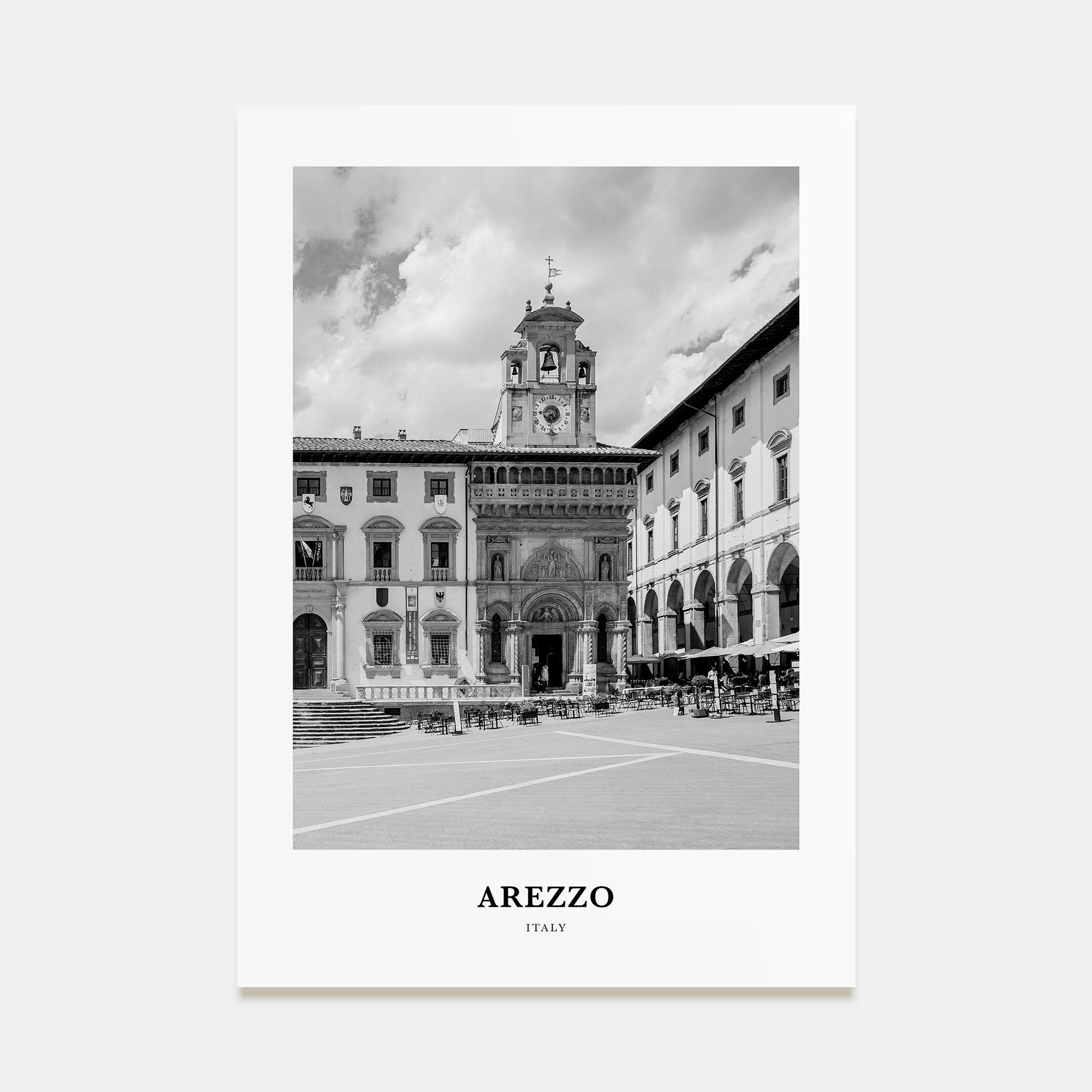 Arezzo Portrait B&W Poster