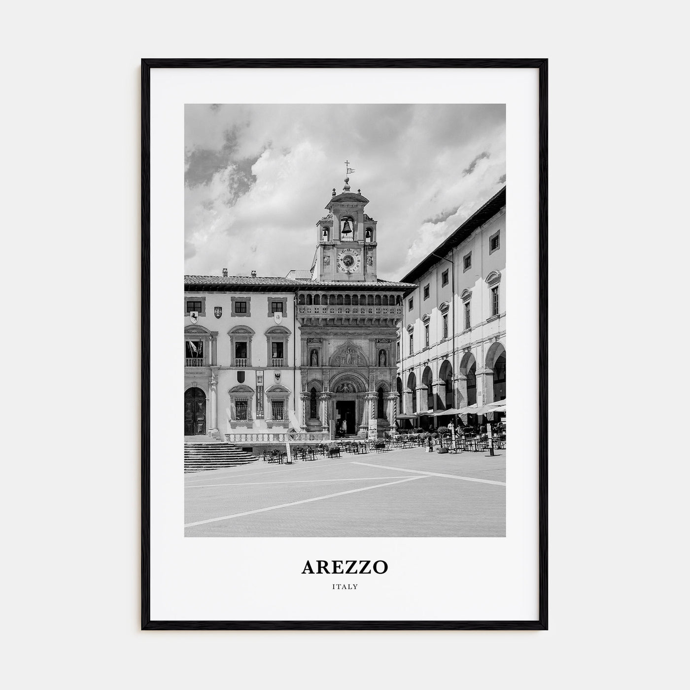 Arezzo Portrait B&W Poster