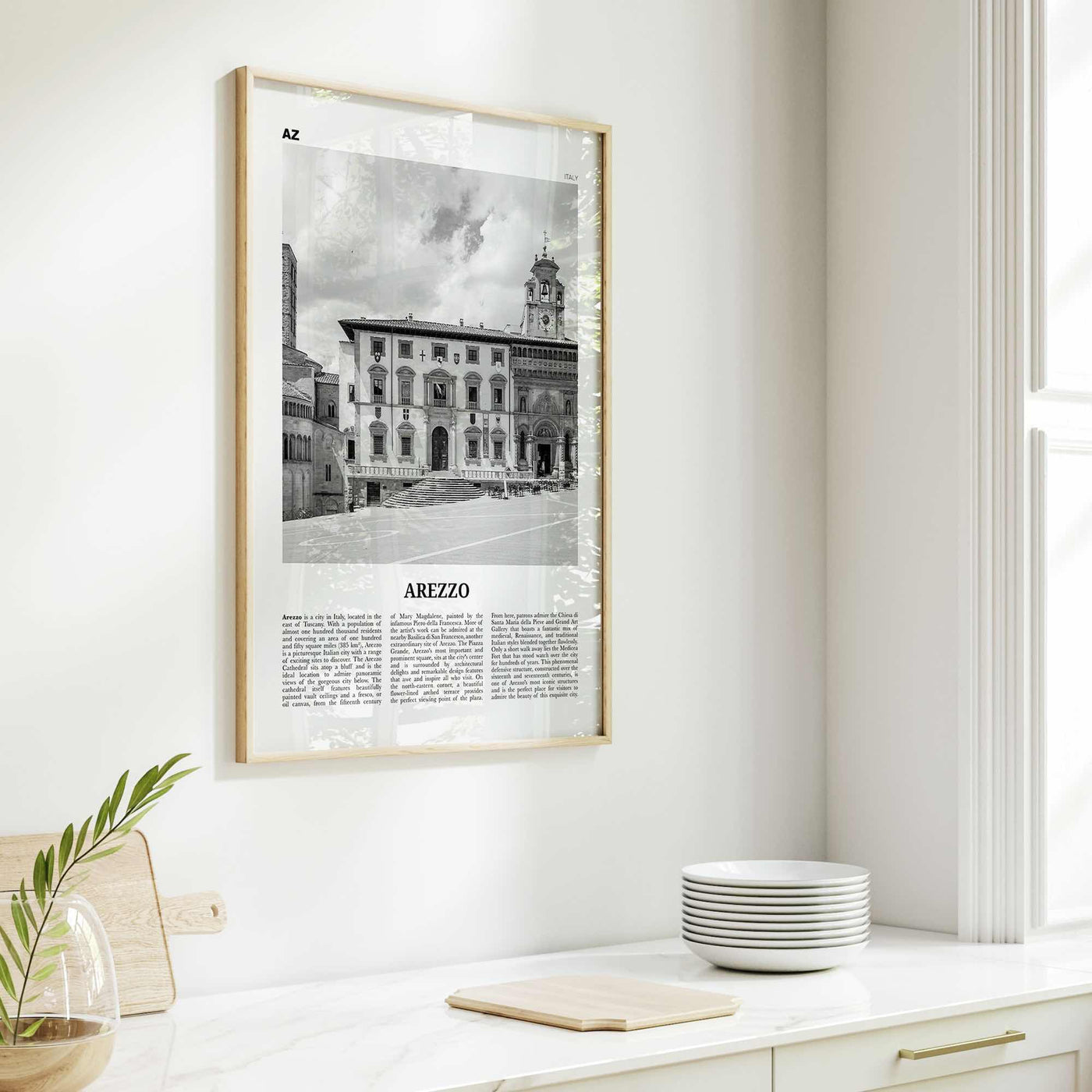 Arezzo Print Black and White, Arezzo Wall Art, Arezzo Poster, Arezzo Photo, Arezzo Map, Arezzo Wall Decor, Italy