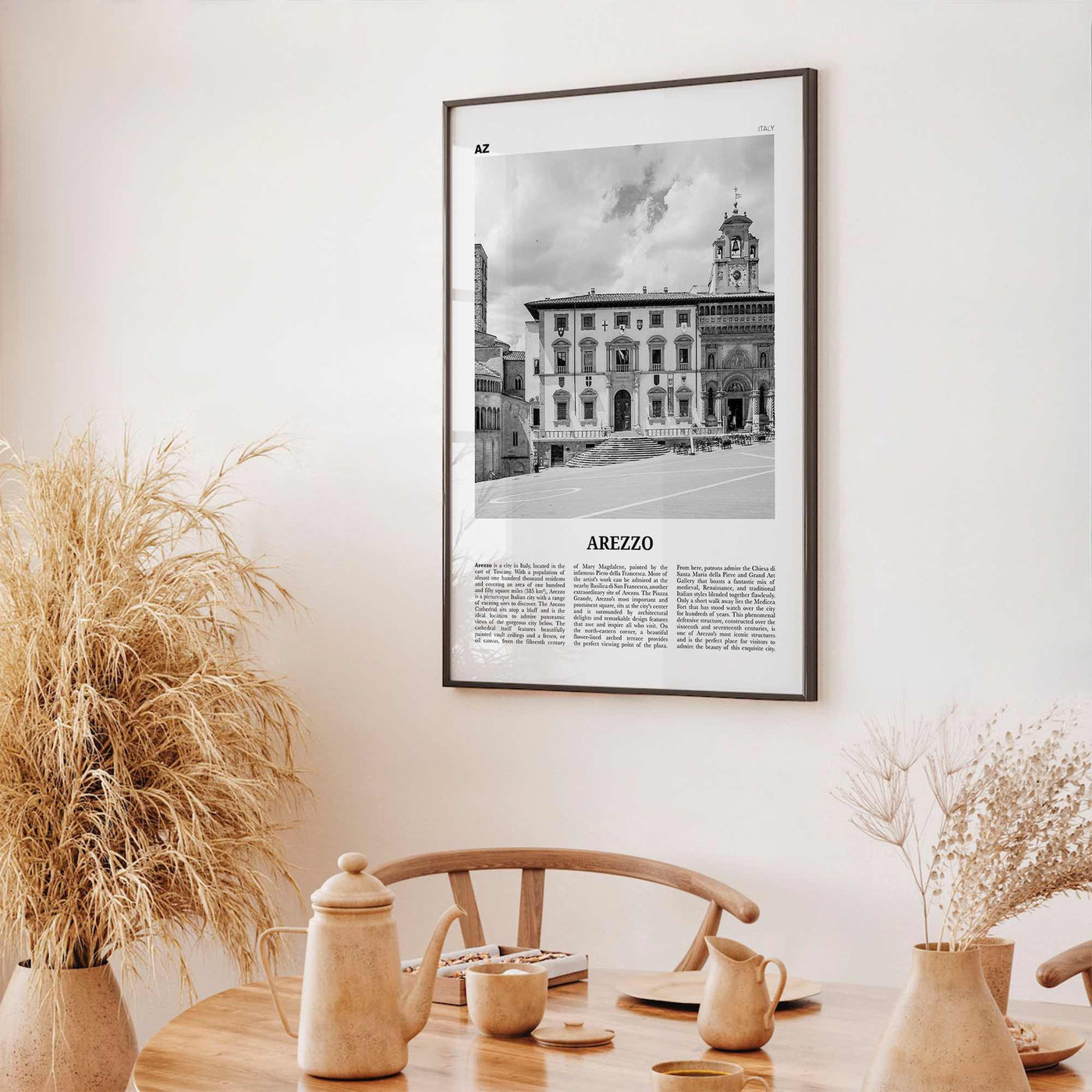 Arezzo Print Black and White, Arezzo Wall Art, Arezzo Poster, Arezzo Photo, Arezzo Map, Arezzo Wall Decor, Italy