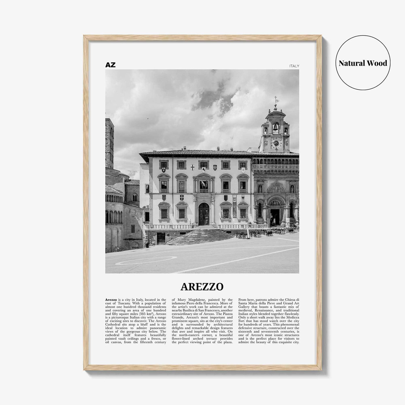 Arezzo Print Black and White, Arezzo Wall Art, Arezzo Poster, Arezzo Photo, Arezzo Map, Arezzo Wall Decor, Italy