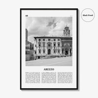 Arezzo Print Black and White, Arezzo Wall Art, Arezzo Poster, Arezzo Photo, Arezzo Map, Arezzo Wall Decor, Italy