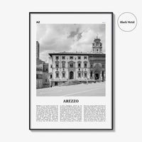 Arezzo Print Black and White, Arezzo Wall Art, Arezzo Poster, Arezzo Photo, Arezzo Map, Arezzo Wall Decor, Italy