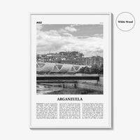 Arganzuela Print Black and White, Arganzuela Wall Art, Arganzuela Poster, Arganzuela Photo, Arganzuela Wall Décor, Arganzuela Map, Spain