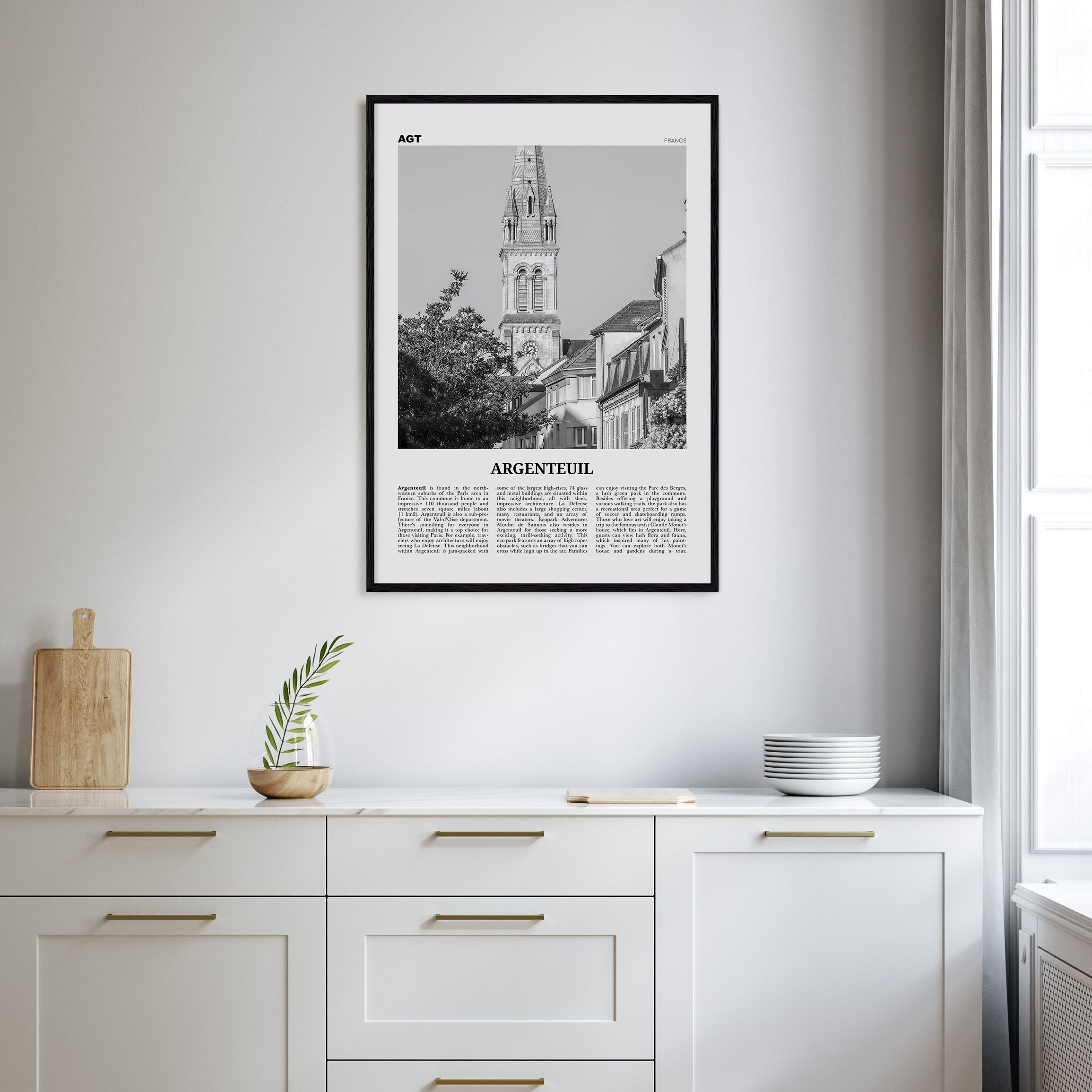 Argenteuil Travel B&W Poster