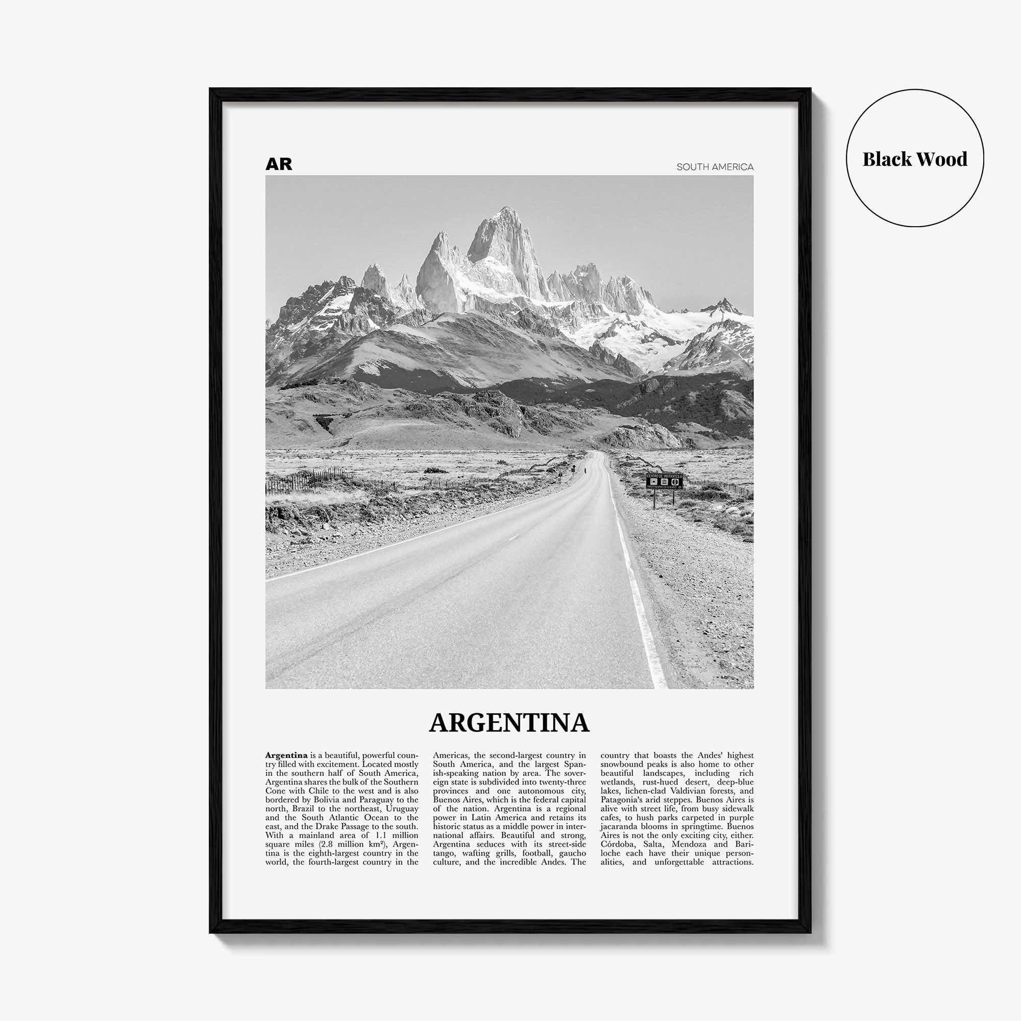 Argentina Print Black and White No 1, Argentina Wall Art, Argentina Poster, Argentina Photo, Argentina Wall Decor, Buenos Aires, America