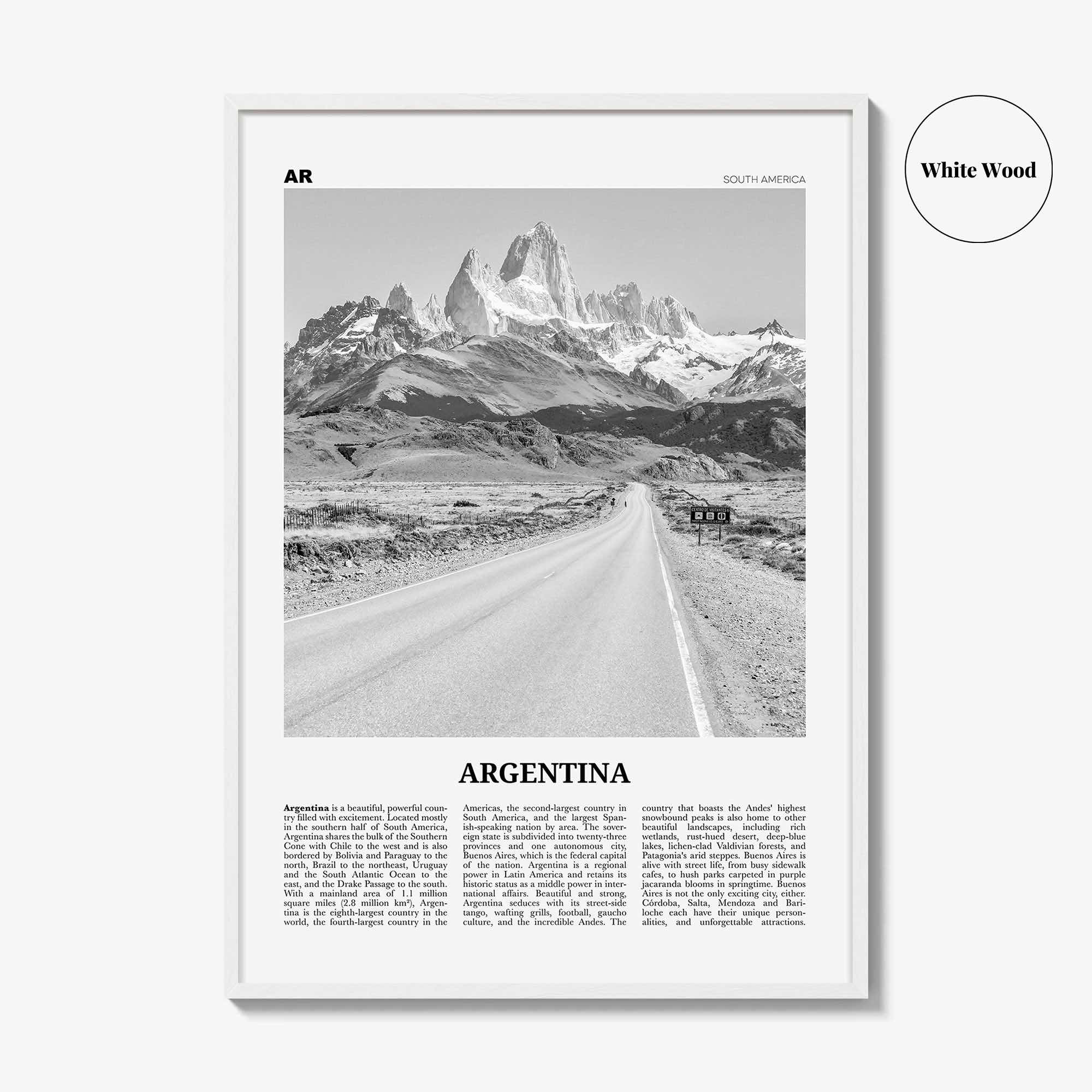 Argentina Print Black and White No 1, Argentina Wall Art, Argentina Poster, Argentina Photo, Argentina Wall Decor, Buenos Aires, America