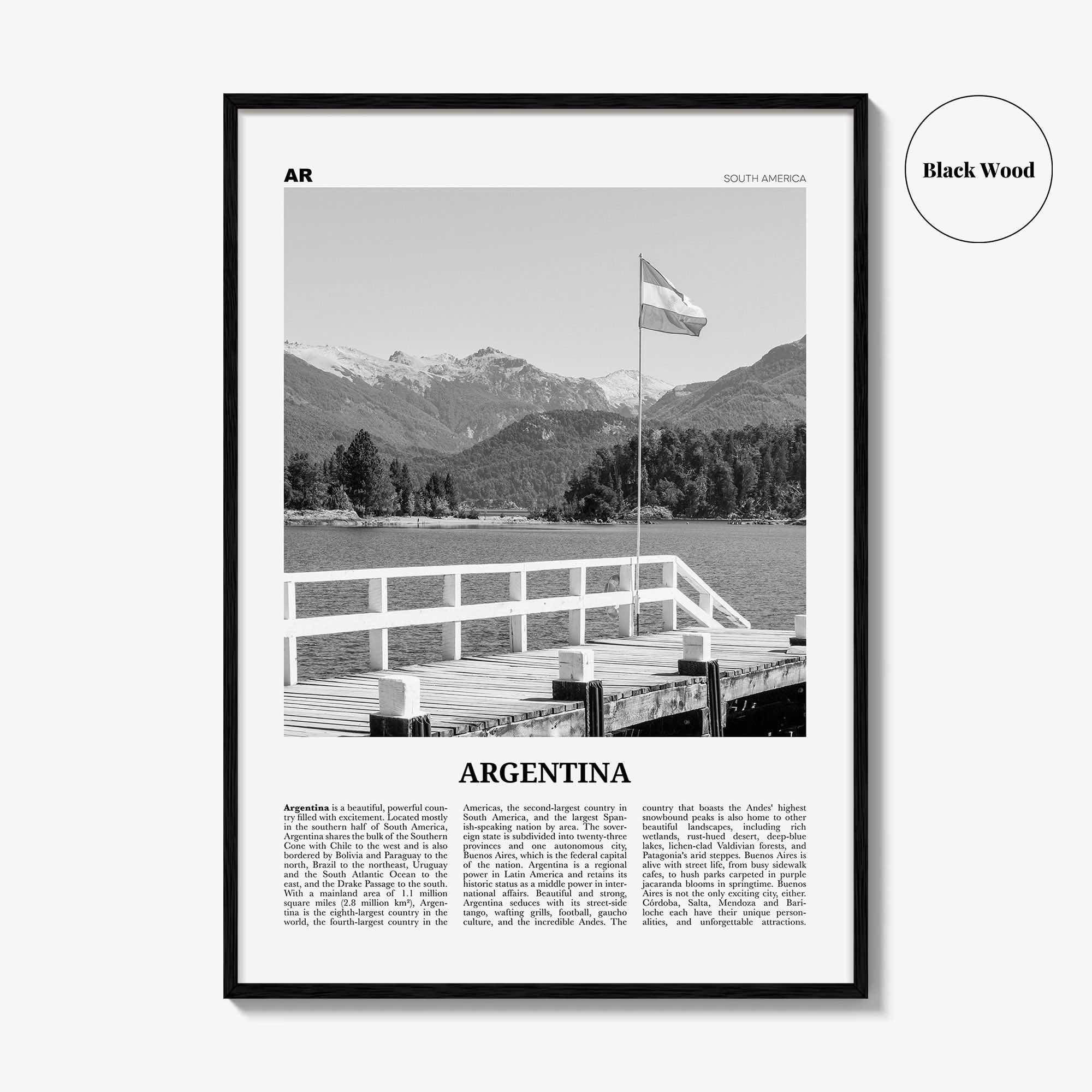 Argentina Print Black and White No 2, Argentina Wall Art, Argentina Poster, Argentina Photo, Argentina Wall Decor, Buenos Aires