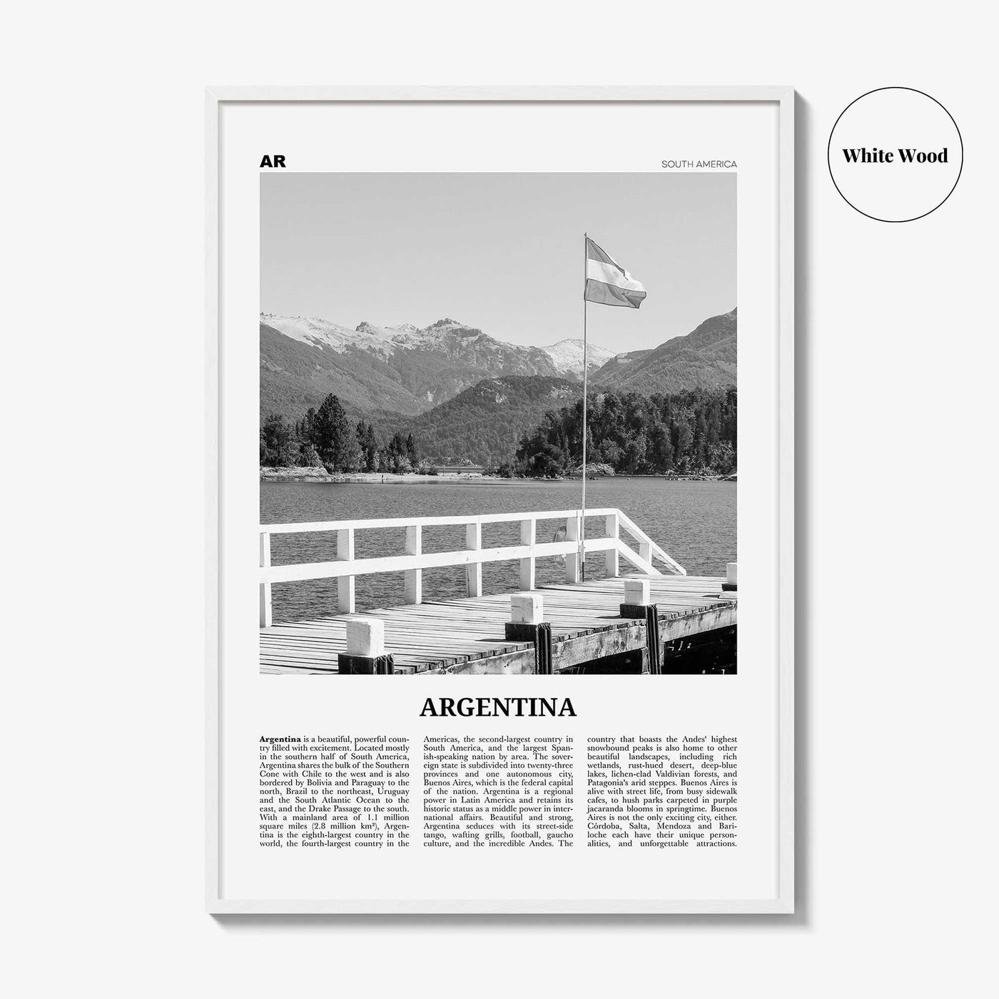 Argentina Print Black and White No 2, Argentina Wall Art, Argentina Poster, Argentina Photo, Argentina Wall Decor, Buenos Aires