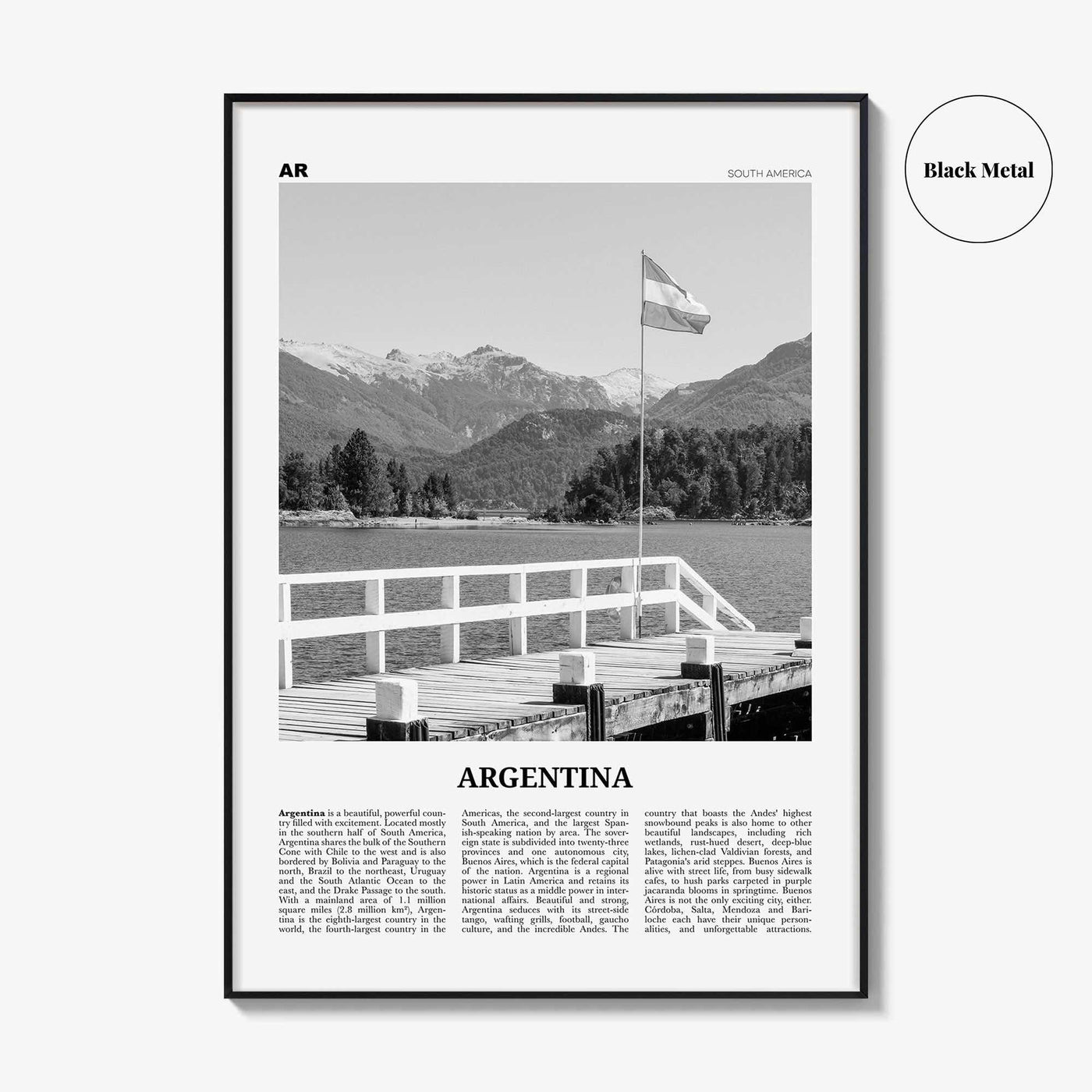 Argentina Print Black and White No 2, Argentina Wall Art, Argentina Poster, Argentina Photo, Argentina Wall Decor, Buenos Aires