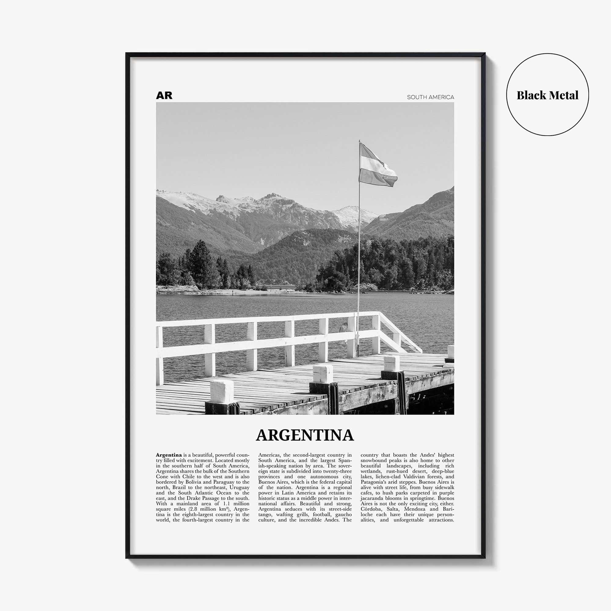 Argentina Print Black and White No 2, Argentina Wall Art, Argentina Poster, Argentina Photo, Argentina Wall Decor, Buenos Aires