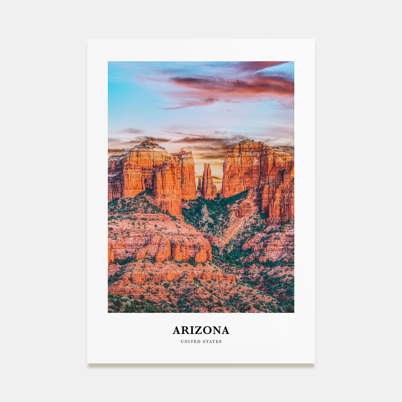 Arizona Portrait Color No 2 Poster