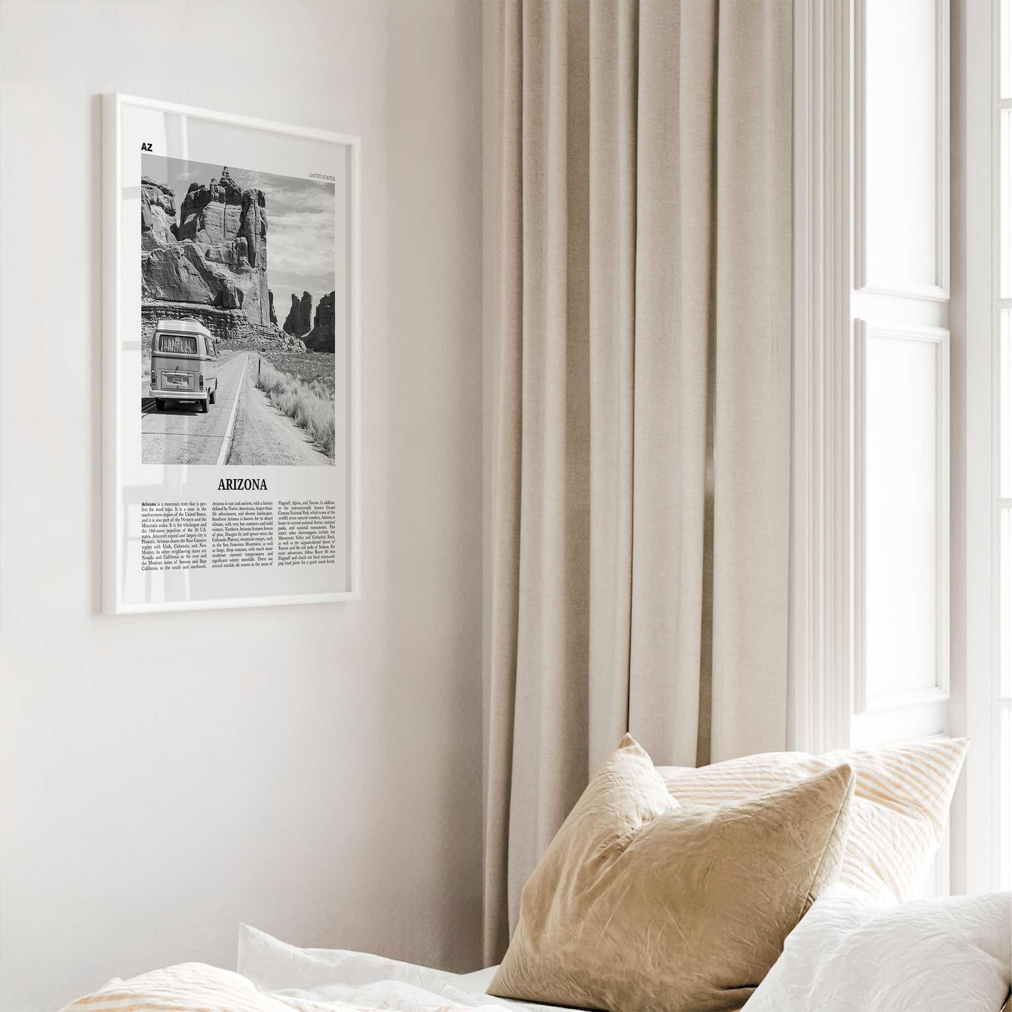 Arizona Print Black and White No 2, Arizona Wall Art, Arizona Poster, Arizona Photo, Arizona Wall Decor, USA, United States, North America