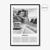 Arizona Print Black and White No 2, Arizona Wall Art, Arizona Poster, Arizona Photo, Arizona Wall Decor, USA, United States, North America